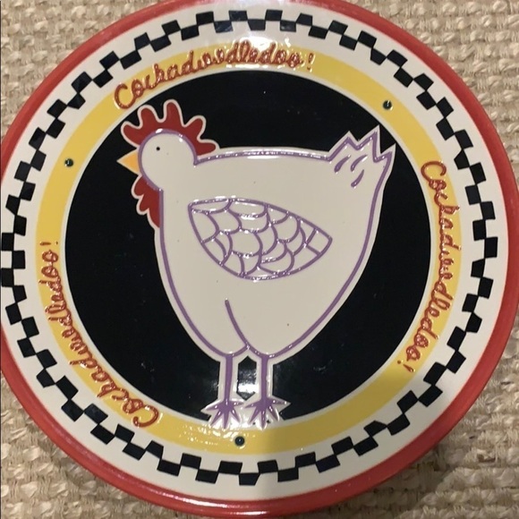 Southern Living @ Home Becky Denny Rooster & Hen Plates - Picture 3 of 7